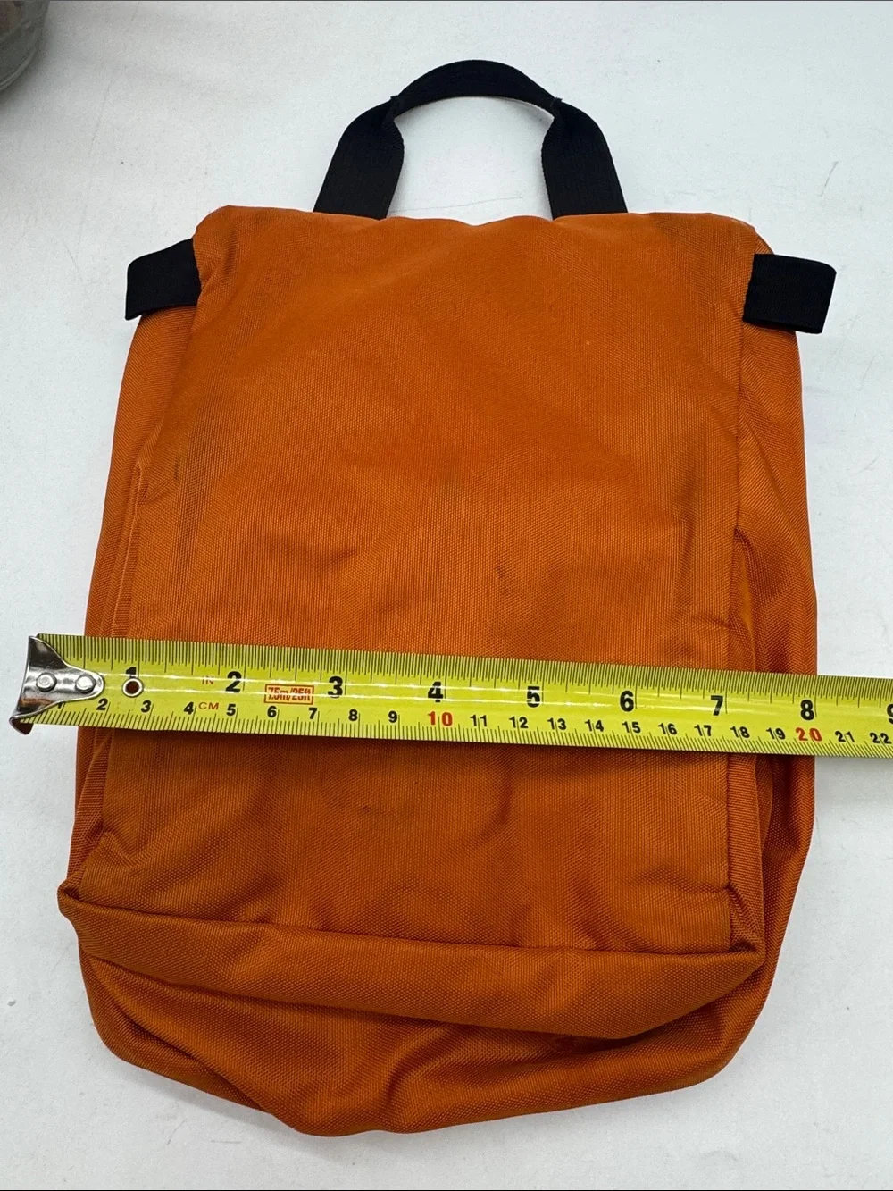 L.L. Bean Orange Canvas Daypack Backpack